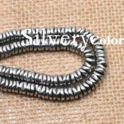 Handmade Black Hematite Stone Flat Spacer Beads - 4mm - 100pcs (3)