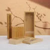 Pine Pull-out Box Sliding Cover Wooden Storage Log Drawer Wood Jewelry Organizer Case 4