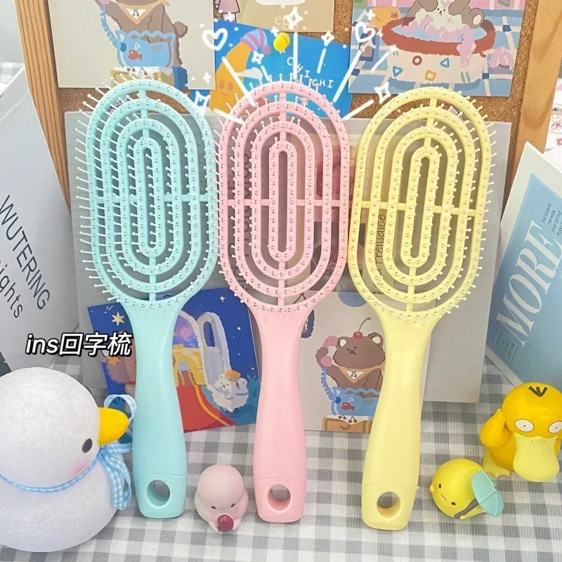 Kids Massage Hair Comb Salon Wet Hair Brush Women Hairdressing Styling Tool Anti Static Detangling Hairbrush