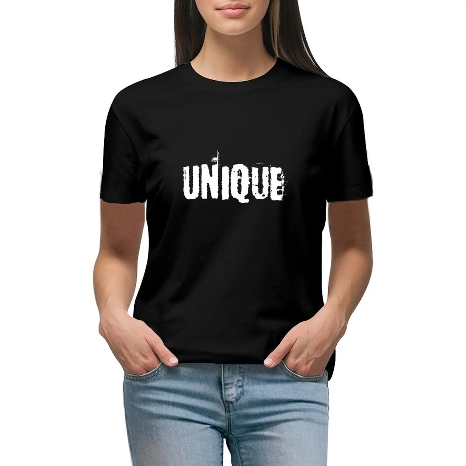 

Unique T-shirt tops female summer clothes Womens clothing