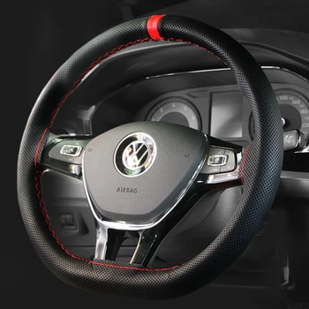 Coprivolante Universale Fai-da-Te in Pelle Nappa, Rivestimento Morbido e Traspirante per Volante Auto, Accessori Auto 38cm