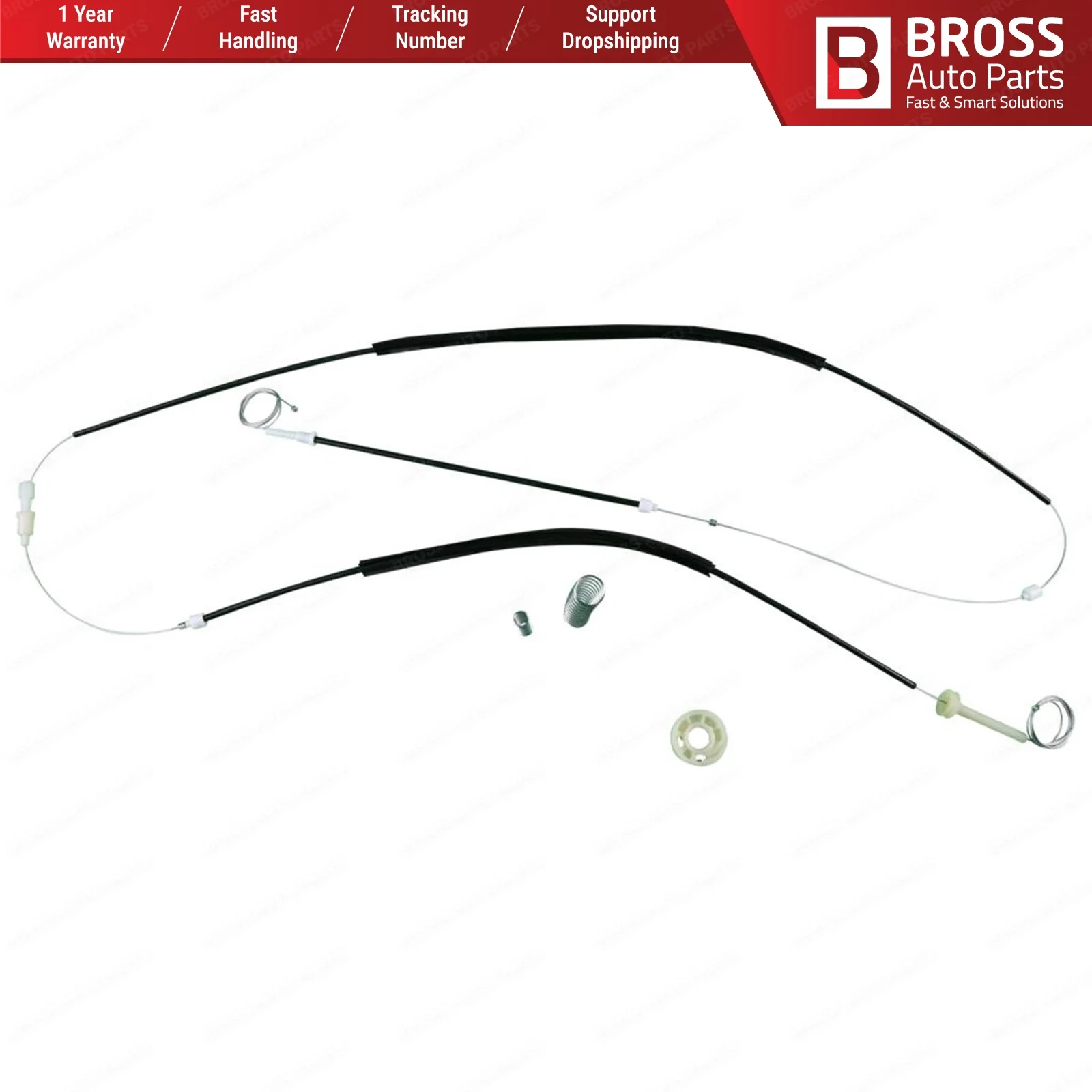 Bross BWR983 электрический регулятор мощности для окон Ремонтный комплект левая дверь