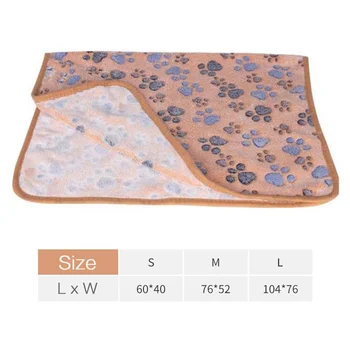 Soft Fluffy High Quality Pet Blanket Cute Cartoon Pattern Pet Mat Warm and Comfortable Blanket for Cat Dogs 6