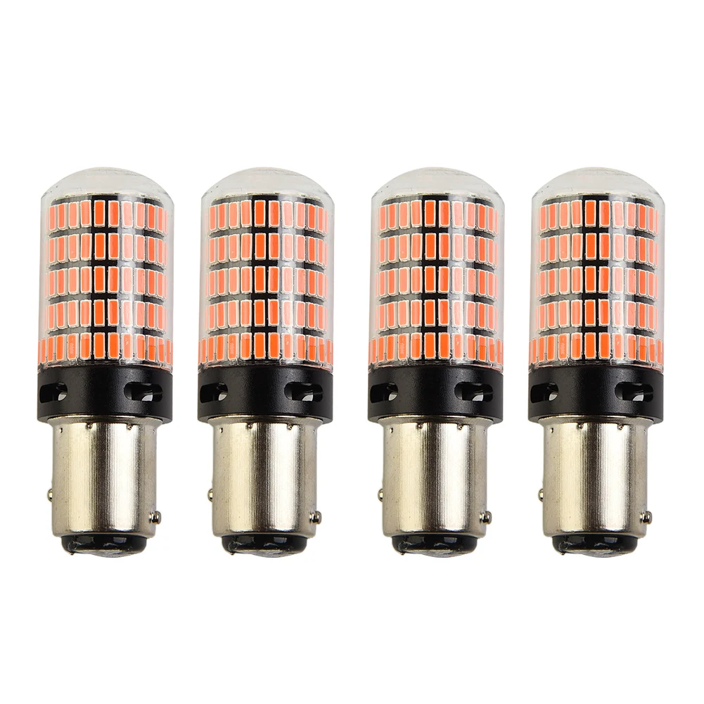 

1157 LED BULBS Led Lamp Bulbs Led Lamp Bulbs 4pcs DC 12V/24V RED PARKING BRAKE REVERSE LIGHT Save Power Supply