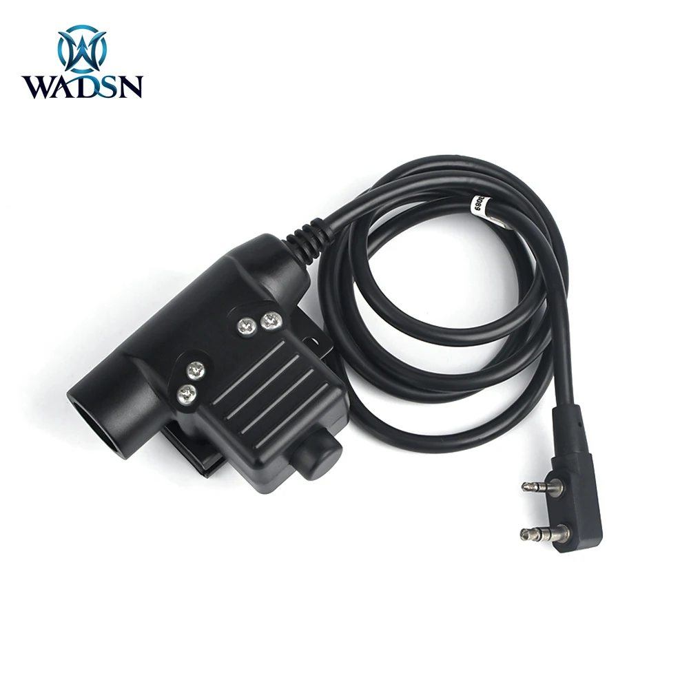 Tactical Headset WADSN UP94 Kenwood PTT Fit Tactical Headset