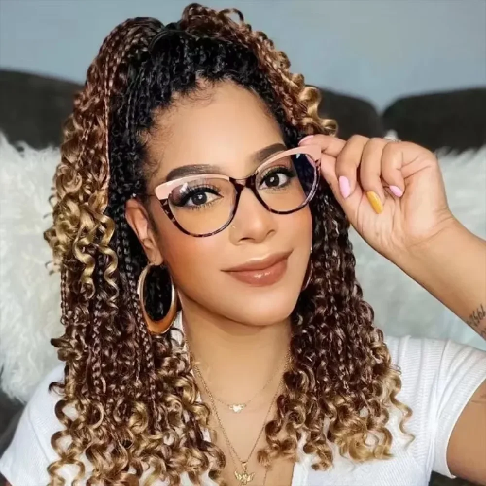 Photochromic Eyeglasses for Women, Anti Blue Light Computer Glasses, Fashion Oval Frame, Plain Spectacles for Ladies