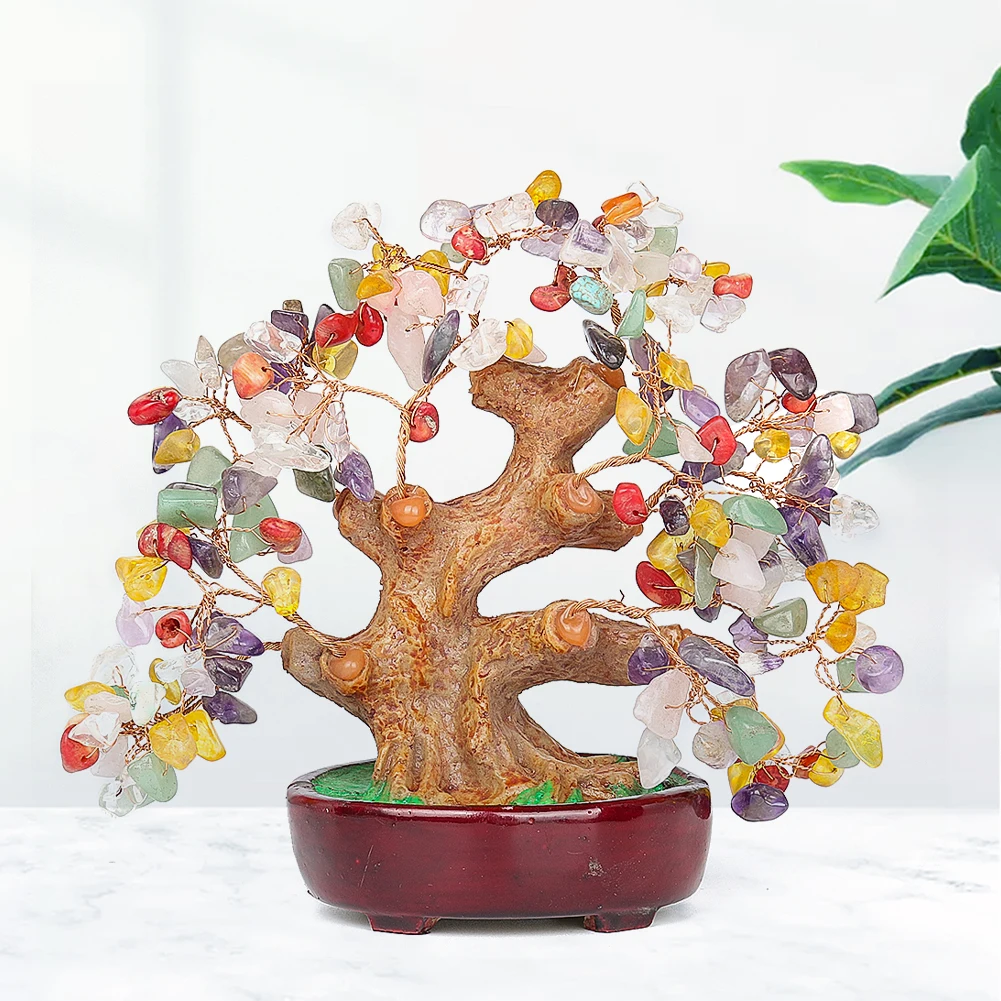 Seven Chakra Tree of Life for Positive Energy - feng Shui Tree, Fake Bonsai  Tree, Crystals and Healing Stones, Money Tree, Room Decor 7 Chakra Tree