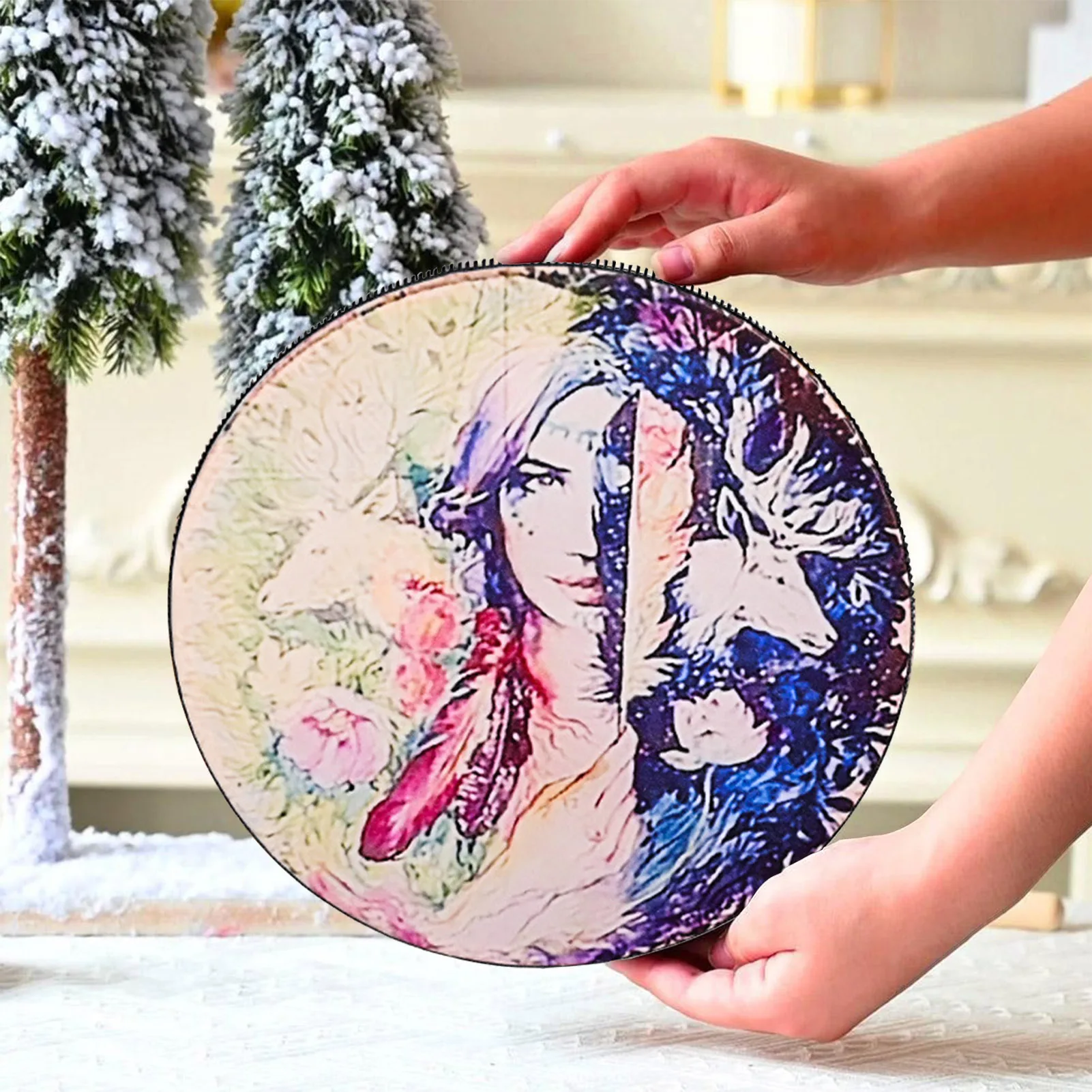 Handmade Shaman Drum Innovative Shamanic Drum With Beater Siberian Music Spiritual Bass For Spiritual Music Sound Of