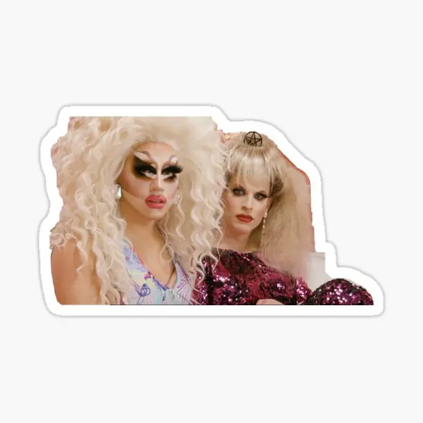 

5 шт. наклеек на стену Trixie и Katya, украшения для багажа, детское искусство, Забавный фон для гостиной, домашние наклейки на бампер для автомобиля
