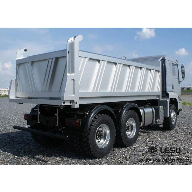 1/14 Tipper 6X6 hydraulic tipper new three-axle drive differential lock axle simulation remote control model RCLESU 3