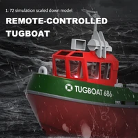 RC Boat 686 2.4G 1/72 Powerful Dual Motor Long Range Wireless Electric Remote Control Tugboat Model Toys for Boys Gift 2