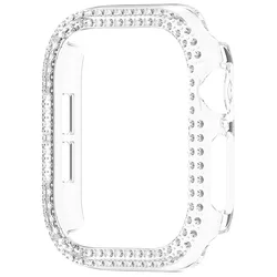 Luxury Diamond Protective Watch Case - Elegant PC Bumper Cover for 41mm series 7 8 9 (Clean)