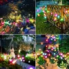 Outdoor Lights Solar Lawn Lamp Garden Lamp LED Wind-driven Firefly Ground Plug Lamp for Garden Lawn Landscape Holiday Light 6