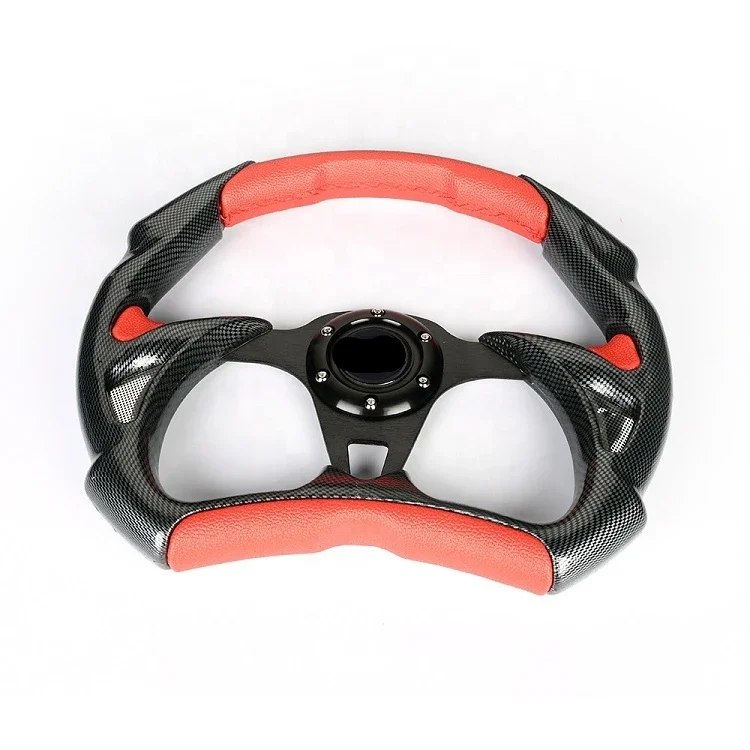 

Sports car steering wheel 14 inch / 350mm PVC general quick release steering wheel7