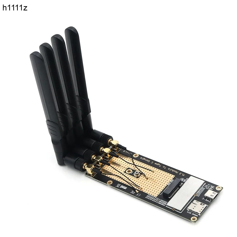 Adaptador de Rede com Nano Slot 3g 4g Módulo 5g para tipo c Usb 3.0 Slot para Rm500q Rm500u Gm800 Sim8200 Antenas