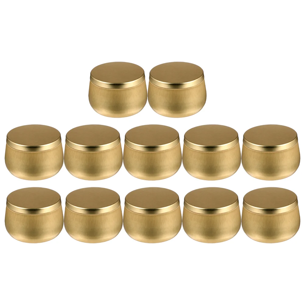 

Tea Storage Tins Can Round Tinplate Containers Tin Box Candle Canister Lids Canisters With Making Sealed Loose Gift Coffee