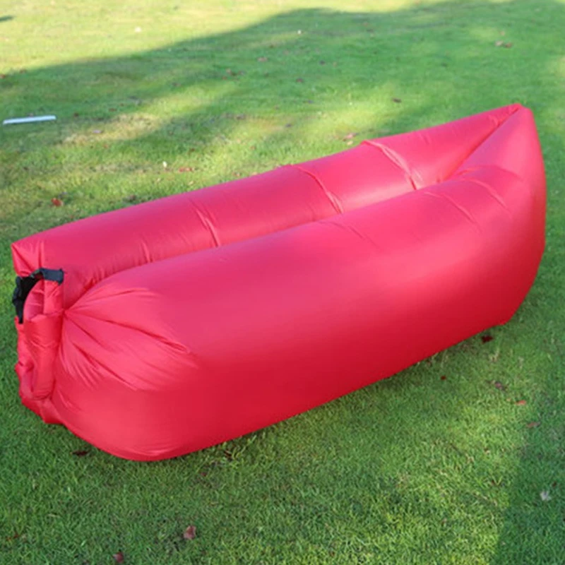 Lazy Inflatable Sofa Outdoor Portable Beach Air Folding Camping Bed Sleeping Bag Single Person