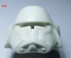 100 pcs pure white helmet head Building Block  Mini Action Figure Toys Solid Plain Helmet Accessories 4