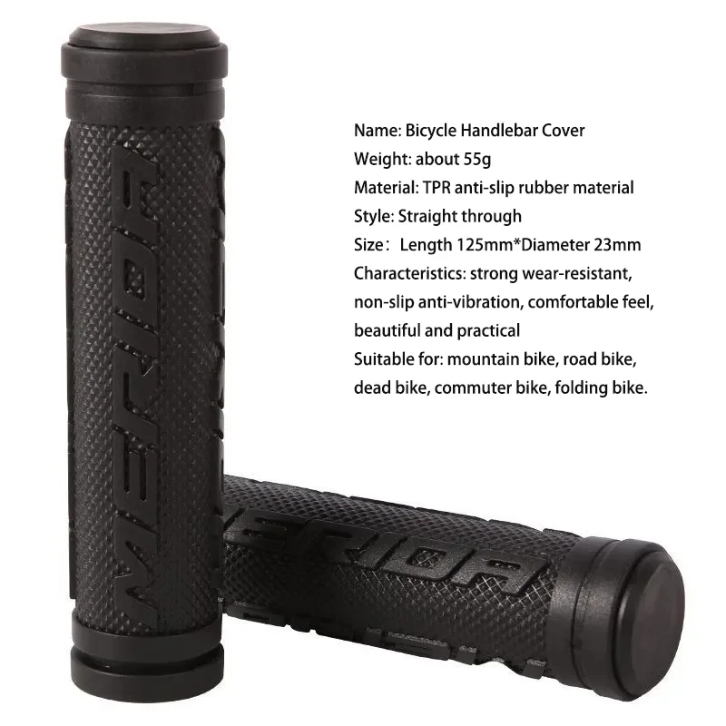 MERIDA Bicycle Grip Rubber Handle Case Shock Absorption and Non-slip bicycle handlebar grips,bike handlebar grips,bike handle grips