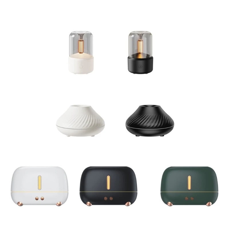 

Flame Diffuser Air Humidifier Ultrasonic Humidifier Essential Oil Aroma Fragrances Diffuser for Home Bedroom