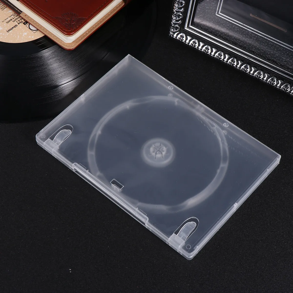 6Pcs Cd 보관 상자 휴대용 투명 Dvd 케이스 대용량 별도 디자인 미디어 비디오 저장용 Cd 패키지