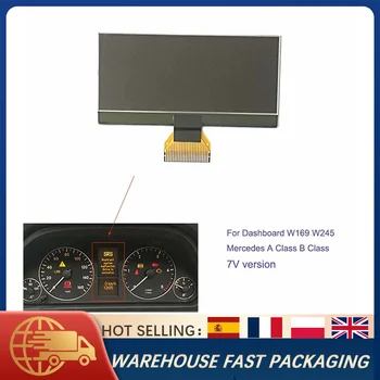 Pantalla LCD para salpicadero, repuesto versión 7V para Mercedes Clase A Clase B W169 W245, reparación de píxeles de grupo de instrumentos 1