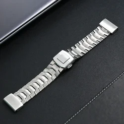 Premium 26mm Titanium Band for Smartwatch with Quick Fit Strap (Silver)