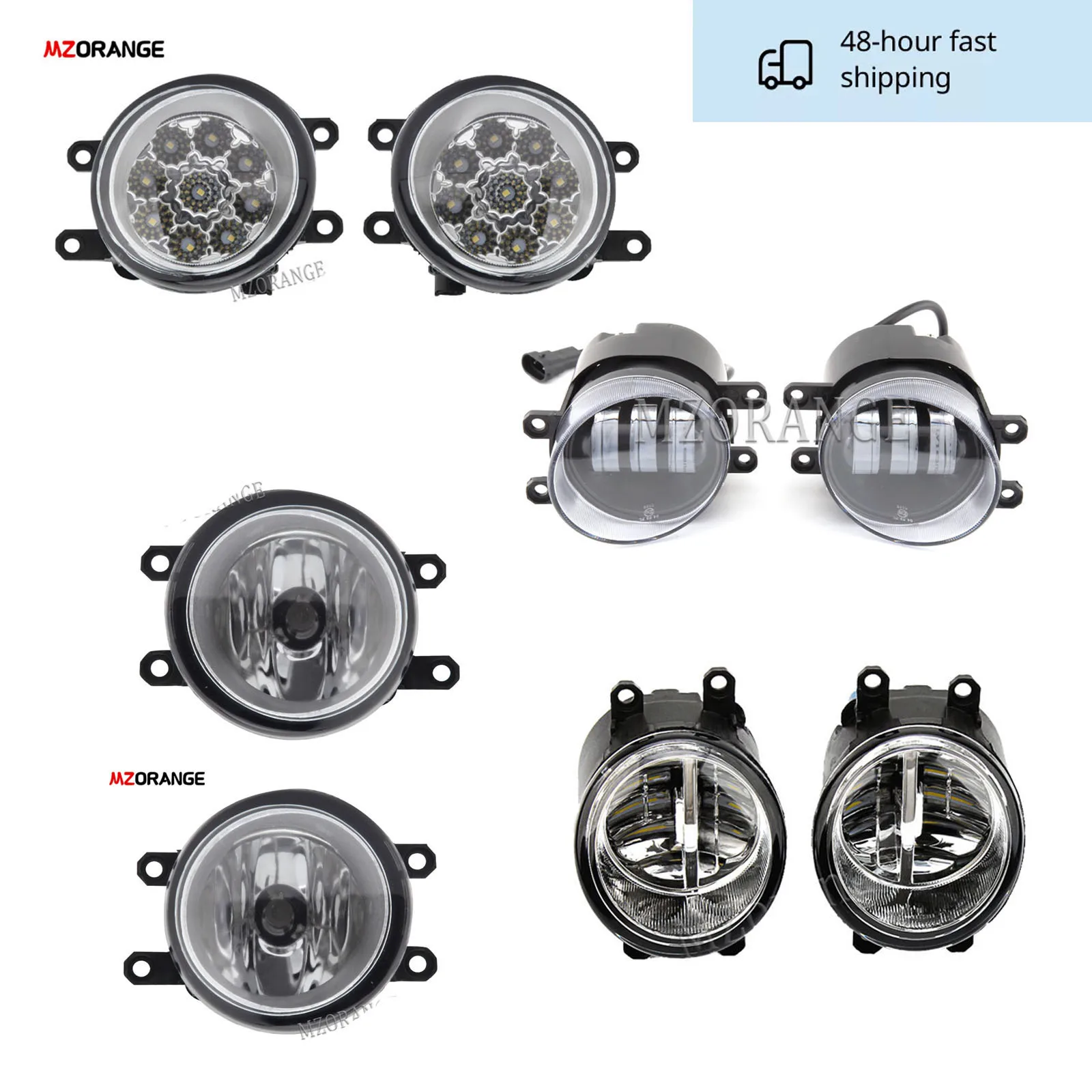 LEDFogLightsforToyotaCorollaVersoAvensisCamryRactisPriusRAV4