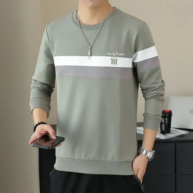 thumbnail image 1 of Camiseta de cuello redondo para hombre Y2k A Elasticity Top Casual Venta Tee Estética Suéter Social Tamaño Nuevas Sudaderas Xl Ropa para hombre, 1 of 5