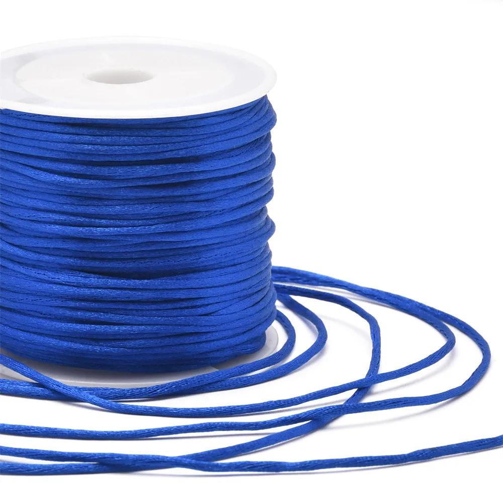 1,5mm Handwerk Satin Rattail Cord String aus Nylon für Chinesische Knoten, Macramé, Trim, schmuck Machen 24 Yards – Detail 6