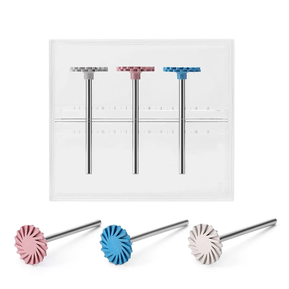 AZDENT Dental Composite Polierscheiben-Set RA 3-stufiges Poliersystem 14 mm Rad-Gummipolierer HP 2,35 mm Zahnarztwerkzeuge – Detail 13
