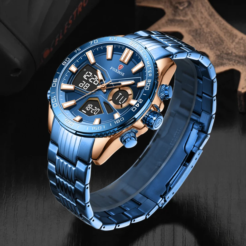 LIGE Watches For Men Luxury Brand Sport Quartz Wristwatch Waterproof Military Steel Men Watch Digital Clock Relogio Masculino 4