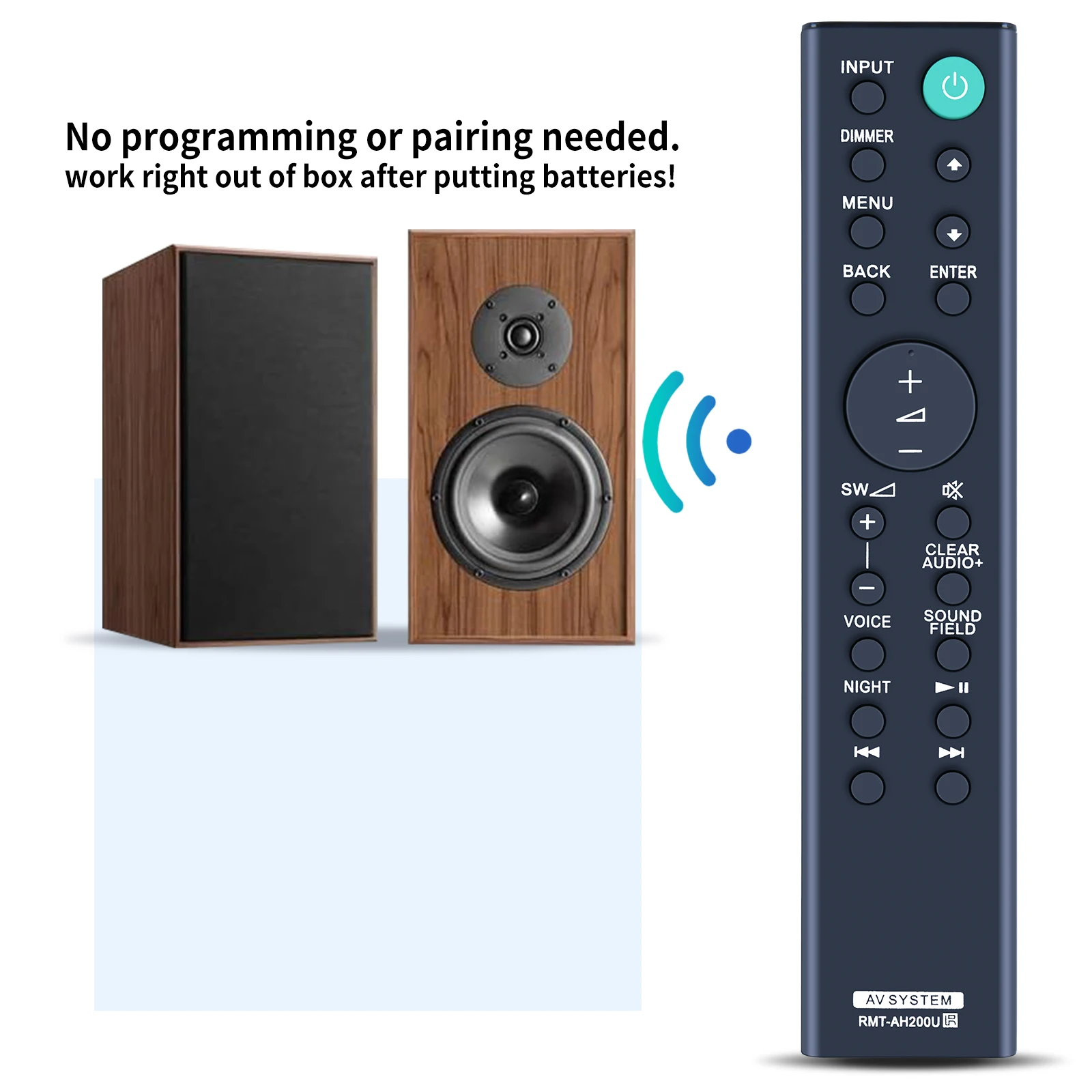 VBESTLIFE Sostituzione telecomando altoparlante per Sound Bar HT-CT390 HT-RT3 SA-CT390 SA-WCT390
