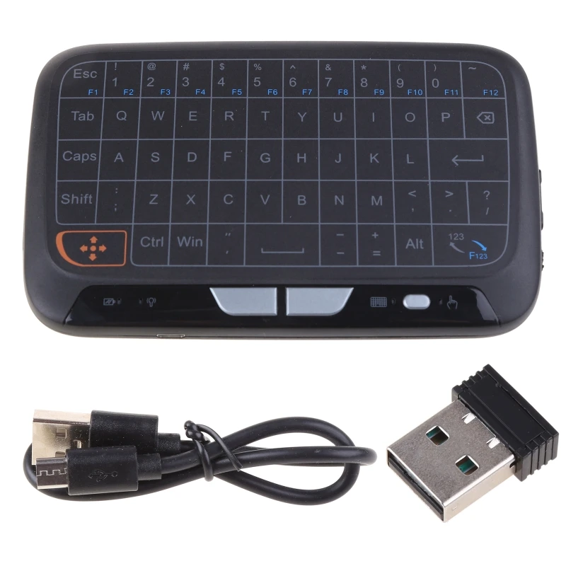 

h18 2.4GHz Mini Wireless Keyboard With Full Screen Touchpad for TV Pad