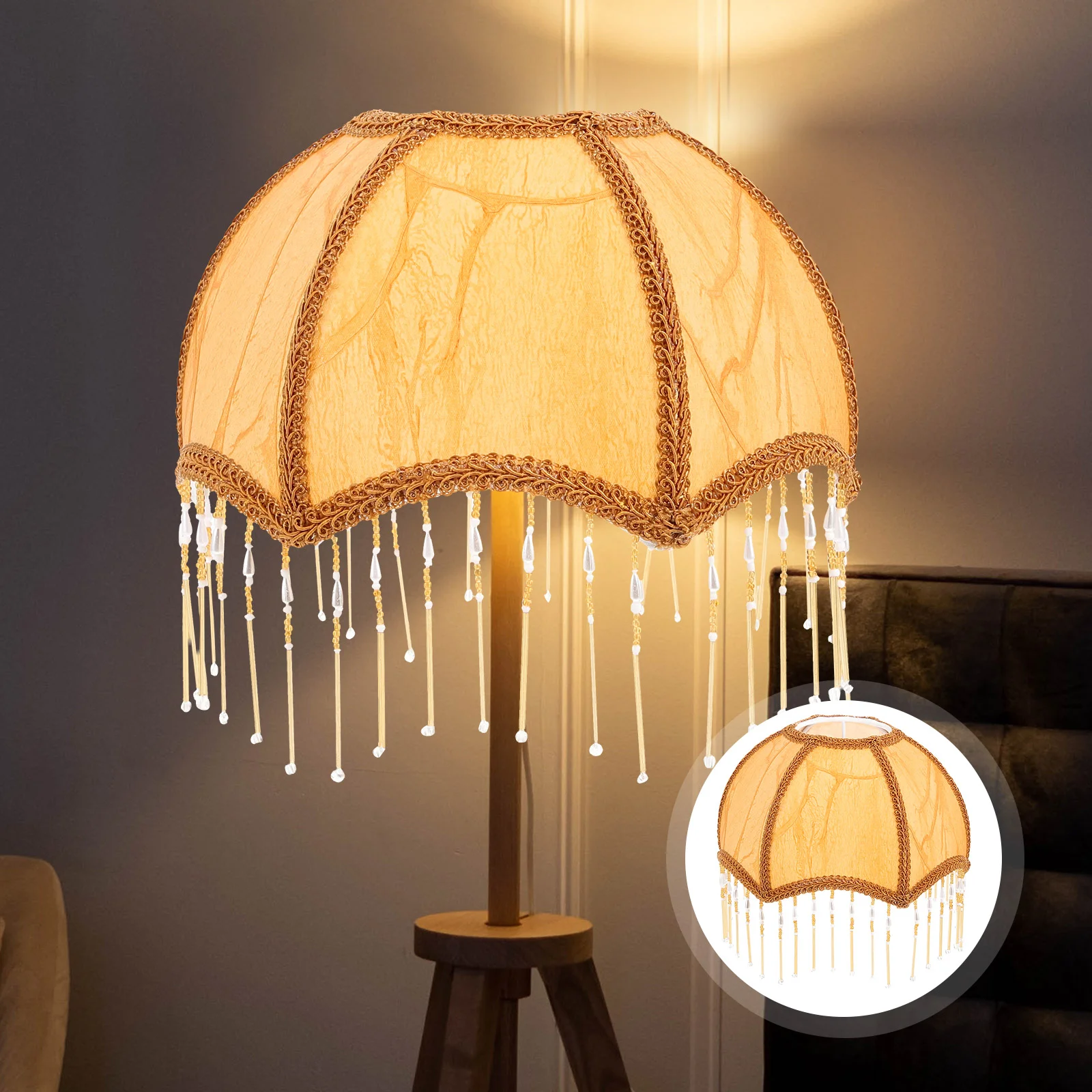 

Настольные абажуры в винтажном стиле с уникальной бахромой, Европейский Декор для комнаты, скатерть в эстетике, украшения для ванной комнаты в западном стиле