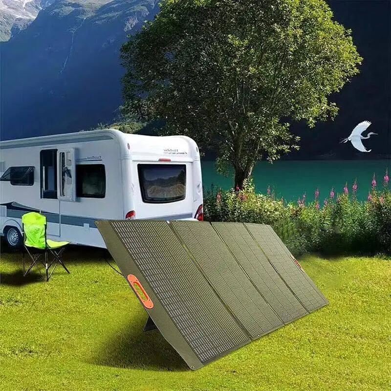 YYHC-Hot Selling 400W Portable Solar Power Station Camping Single Crystal Panel 200W 300W 100W Foldable Solar Charger