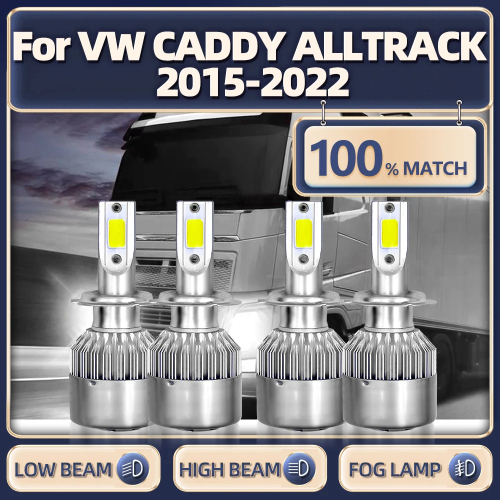 

Car LED Headlight Bulbs 240W 40000LM Truck Headlamp 6000K High Low Beam For VW CADDY ALLTRACK 2015-2017 2018 2019 2020 2021 2022