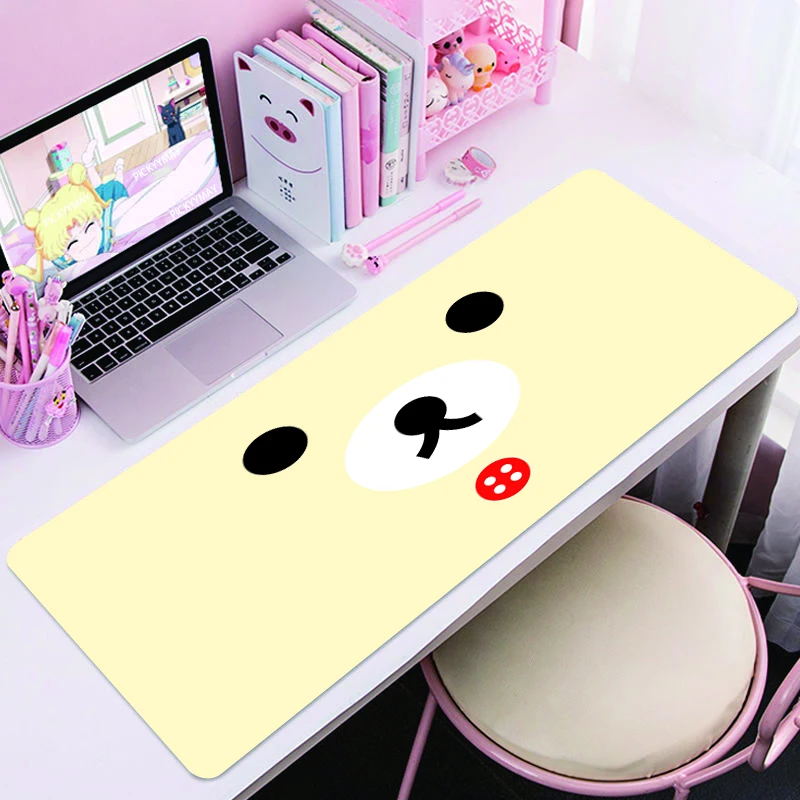 Kawaii Rilakkuma Table Mat Personalized Fabric Mouse Pad Carpet Desk