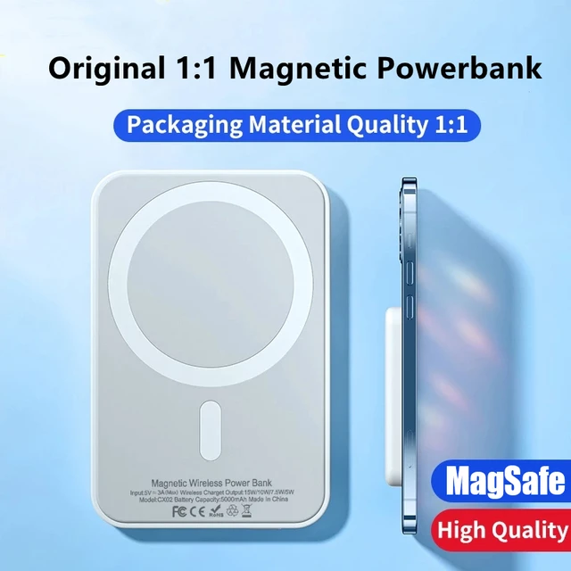 1:1 Original Magnetic Powerbank For Apple Iphone 12 13 14 Magnetic Charger  Wireless Power Bank External Auxiliary Battery Pack - Power Bank -  AliExpress