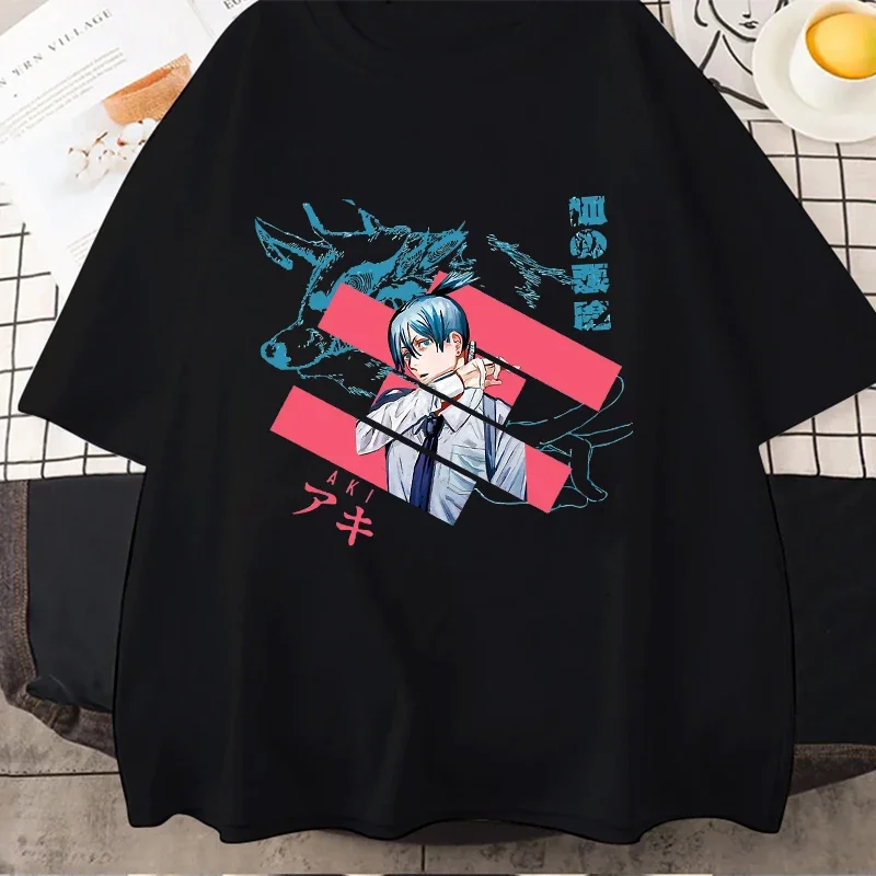 Camisetas de Anime japonés para mujer, camisetas con patrón de dibujos animados de cómic Harajuku, ropa estética, camisetas gráficas Y2K