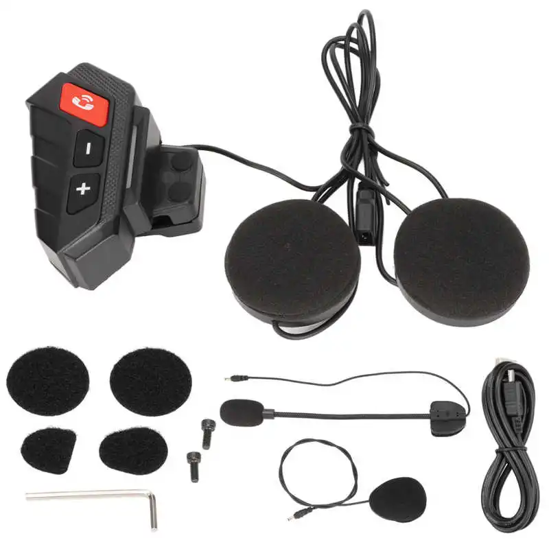 

Motorcycle Helmet Headset IP65 Waterproof Wireless Helmet Headphone Supports FM Radio and Hands Free Function