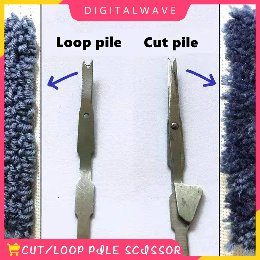 

Cut Pile scissor and Loop Pile scissor for TD-01 electric Hand tufting gun Rug machines