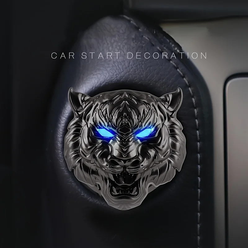 Elegant Anti-Scratch Push Start Button Cover with Decorative Ring