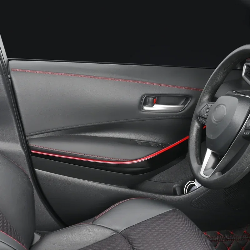 Self-adhesive Moulding Trim Car Interior Styling Dashboard PU Leather Decoration Line DIY Braid Strip