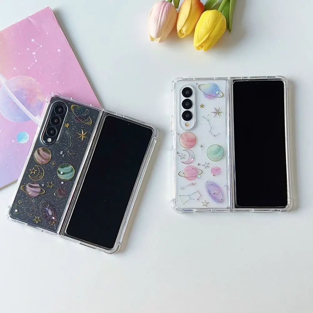 Per Samsung Z Fold 4 Custodia Trasparente Fantasy Star Fold Custodia Per Telefono Per Samsung Galaxy Z Fold 3 Zfold4 Cover Posteriore Rigida Antiurto