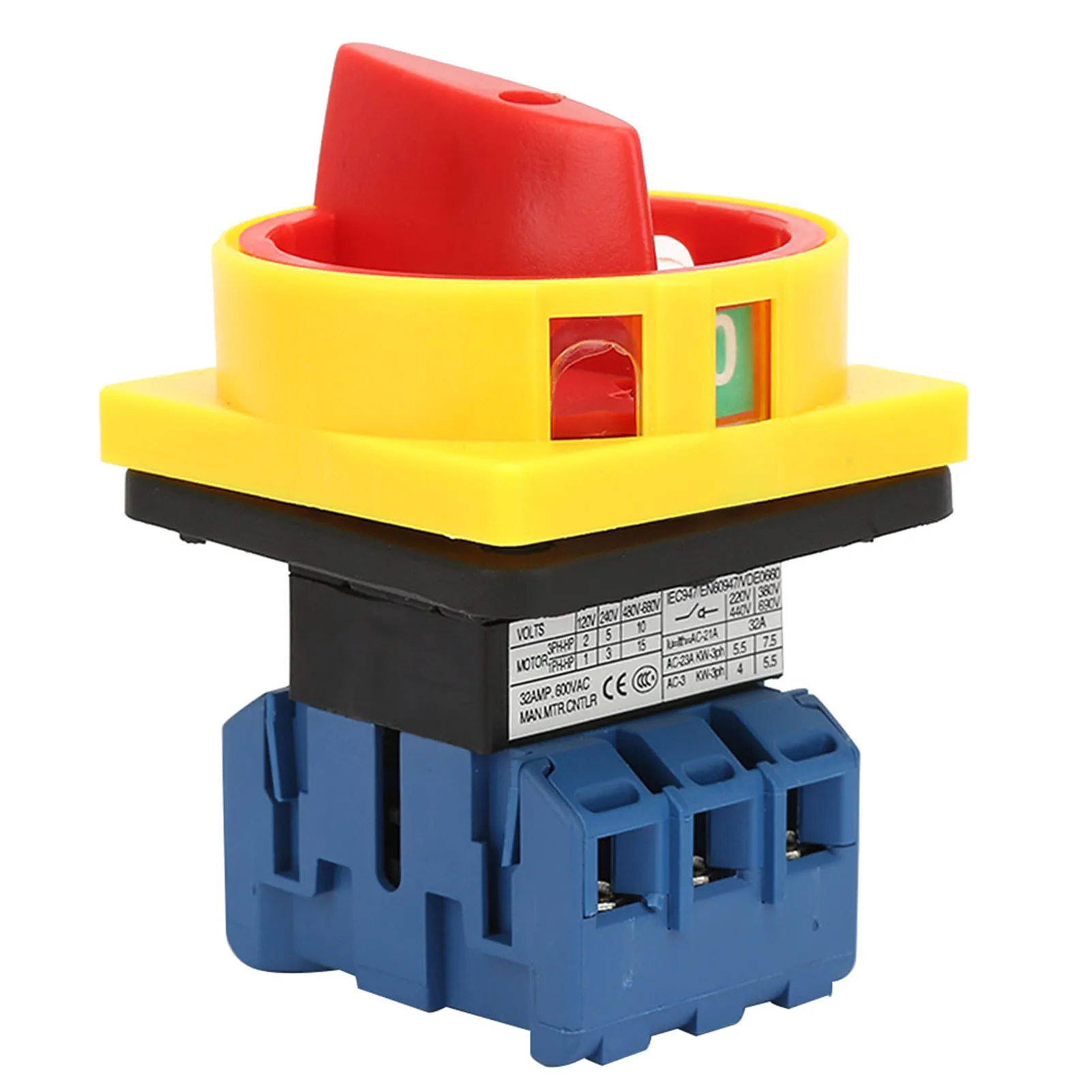 25A/32A Load Circuit Breaker Switch 3-Pole 2-Position Cam On off Power Switch(32A) circuit breaker