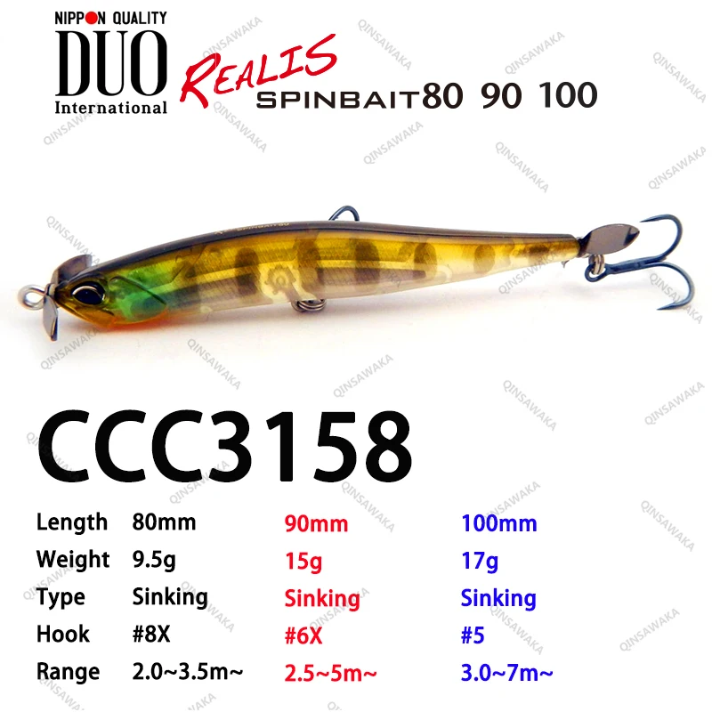 DUO REALIS SPINHOOK Fishing Lure - Matte Black, #3/0 Hook, 0.2 Oz, 2-Pack