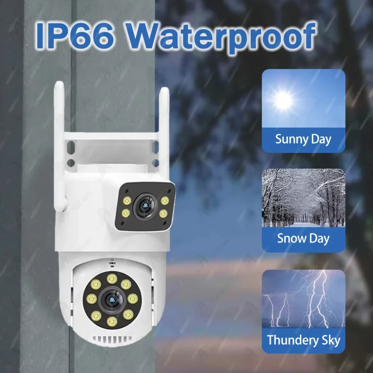 8채널 NVR 무선 8MP WIFI IP 듀얼 렌즈 카메라 키트 가정용 보안 시스템 감시 비디오 레코더 7인치 LCD 모니터 ICsee 앱