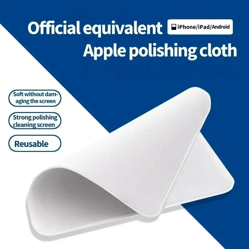 Cleaning Cloth Screen Polishing Cloth for Apple IPhone IPad Watch PC Flat Computer Screen 1:1 Soft Microfiber Wipe