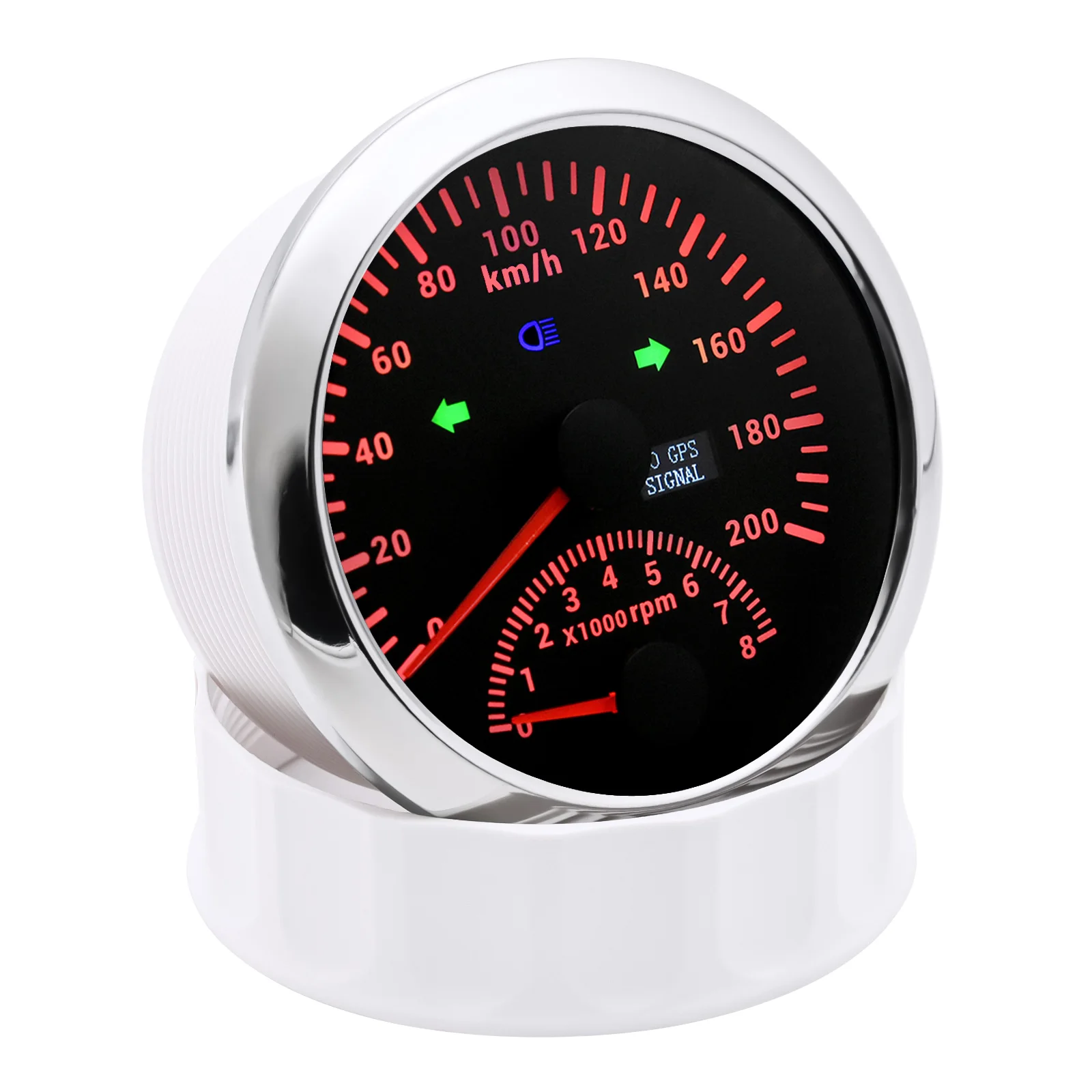 85mm GPS Speedometer With Tachometer 200KM/H 120KM/H Universal Car Truck Boat Speed Meter 85MM Holder Sensor For Car Boat 9-32V